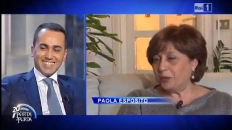 LUIGI DI MAIO E LA MAMMA PAOLA ESPOSITO