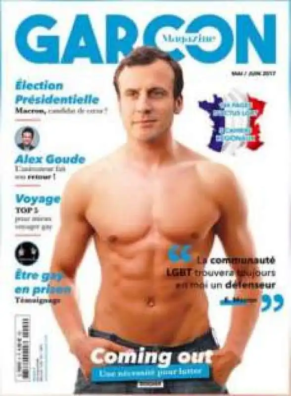 macron sulla copertina di garcon