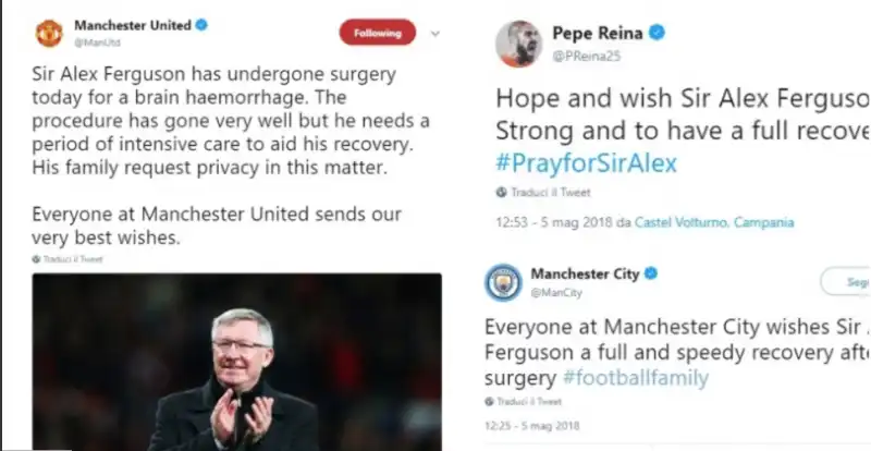 messaggi per ferguson