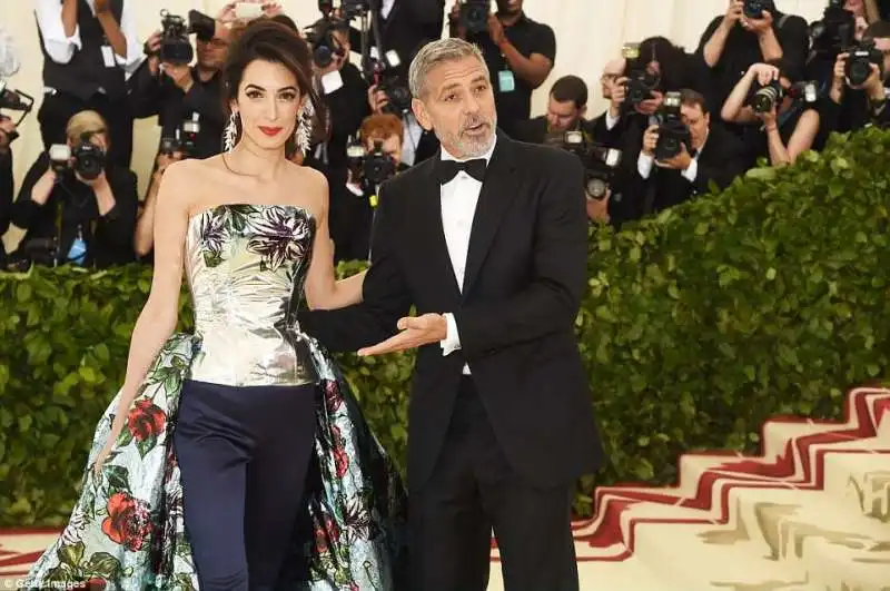 met gala 2018   amal e george clooney