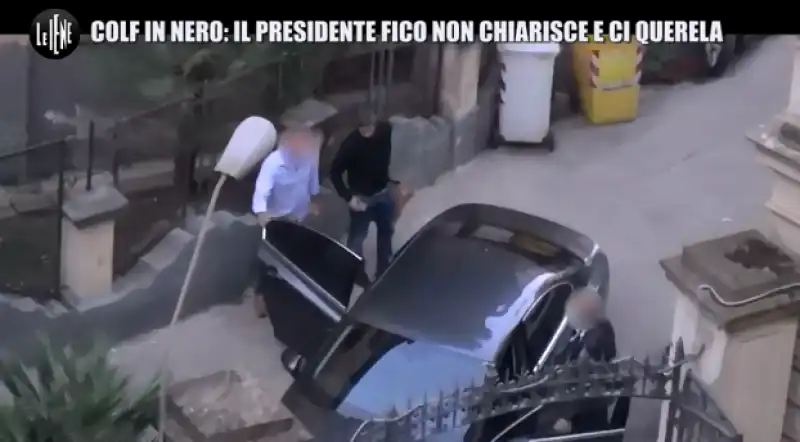 roberto fico con l auto blu sotto casa della compagna dove vive quando e a napoli