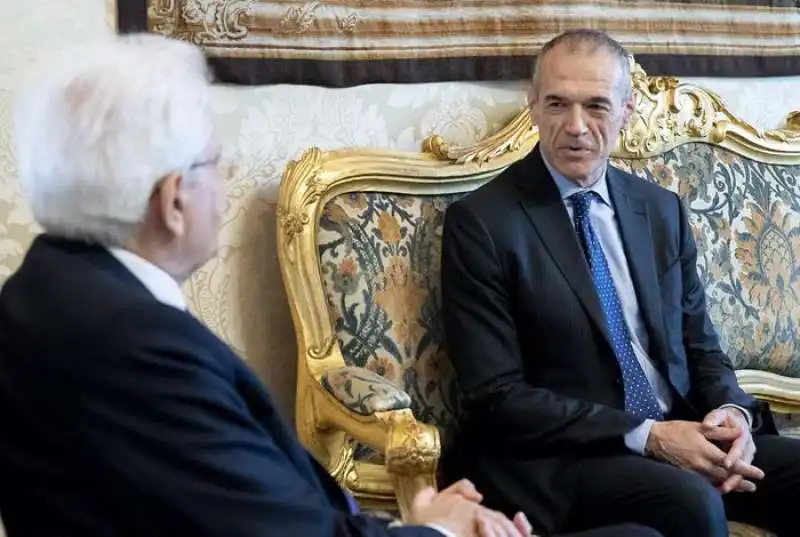 sergio mattarella  carlo cottarelli