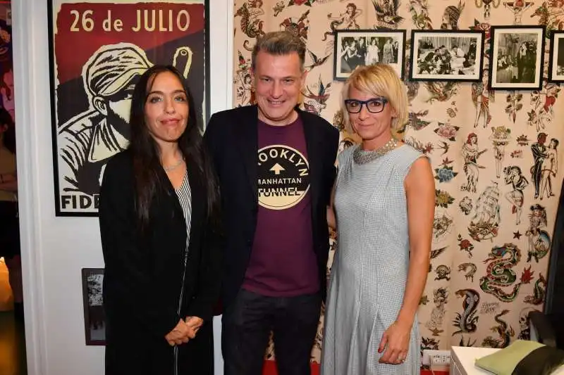 valentina carrasco, roberto pisoni e sarah cosulich