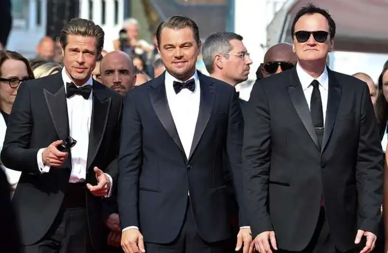 brad pitt leonardo di caprio quentin tarantino