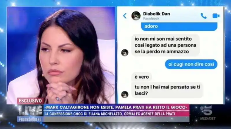 eliana michelazzo a live non e' la d'urso 7