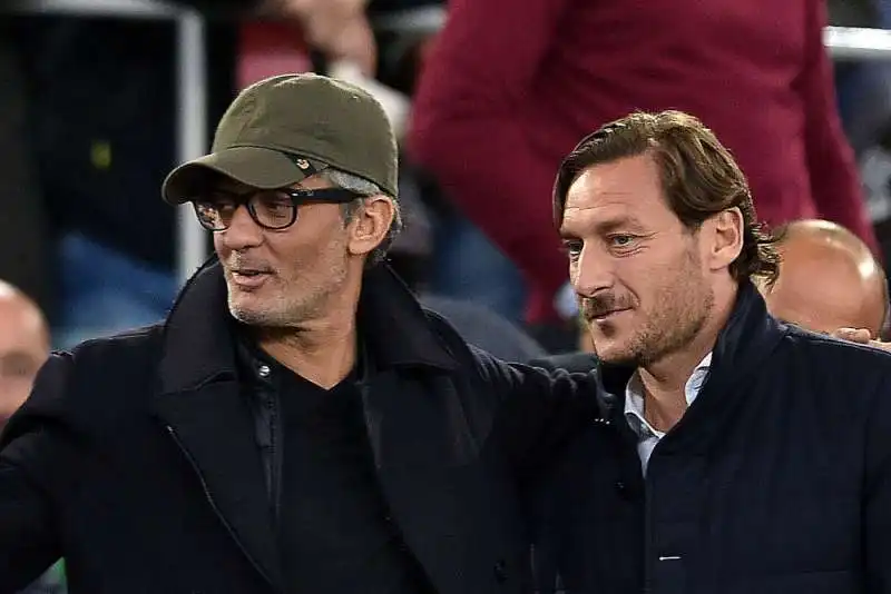 fiorello e  totti foto  mezzelani gmt16