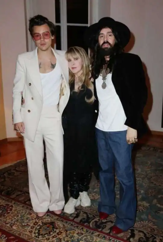 harry styles, stevie nicks e alessandro michele