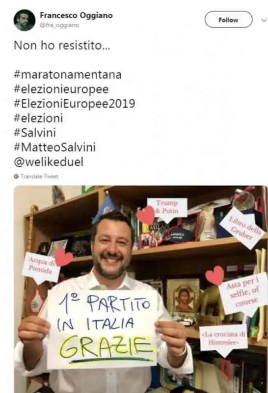 la libreria di salvini vista da twitter 2