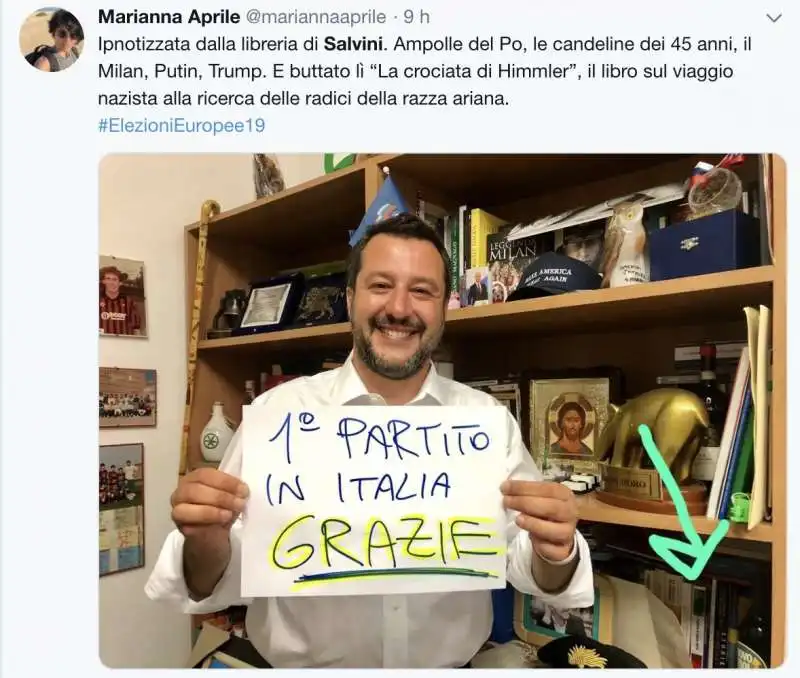 la libreria di salvini vista da twitter 9