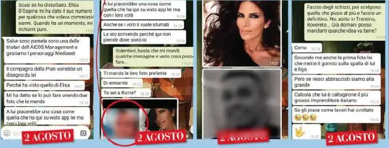 LE CHAT DI PAMELA  PERRICCIOLO SU MARCO CALTAGIRONE E PAMELA PRATI 