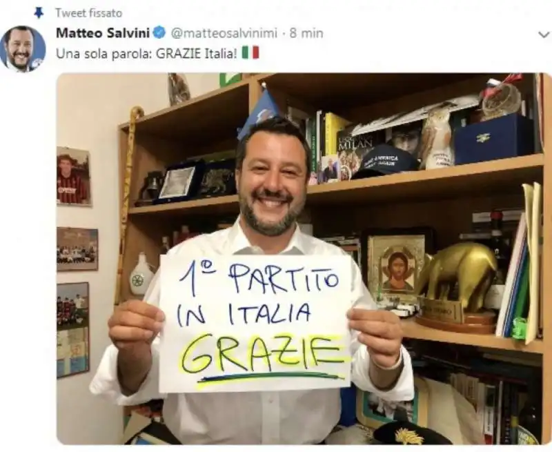 matteo salvini e la libreria