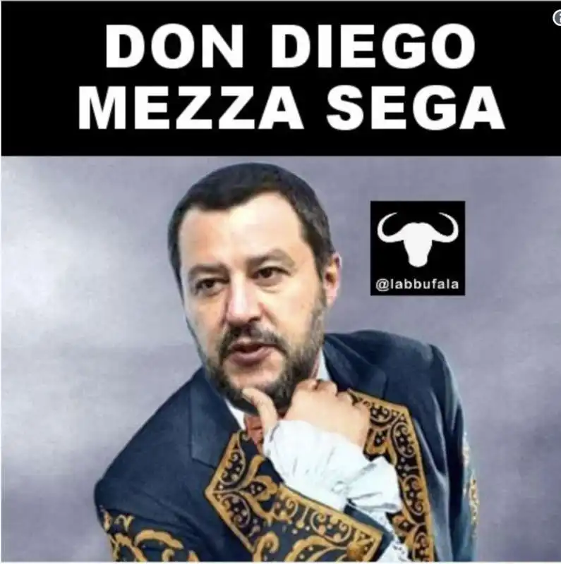 meme su matteo salvini e il pupazzetto di zorro 2