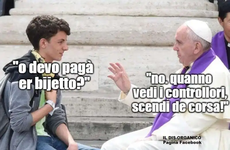 PAPA  BERGOGLIO DA CONSIGLI