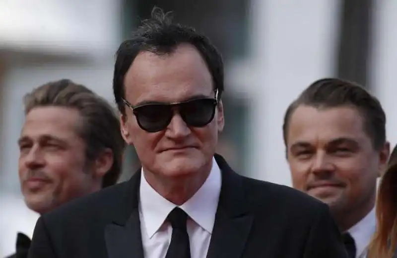 QUENTIN TARANTINO A CANNES CON LEONARDO DICAPRIO E BRAD PITT