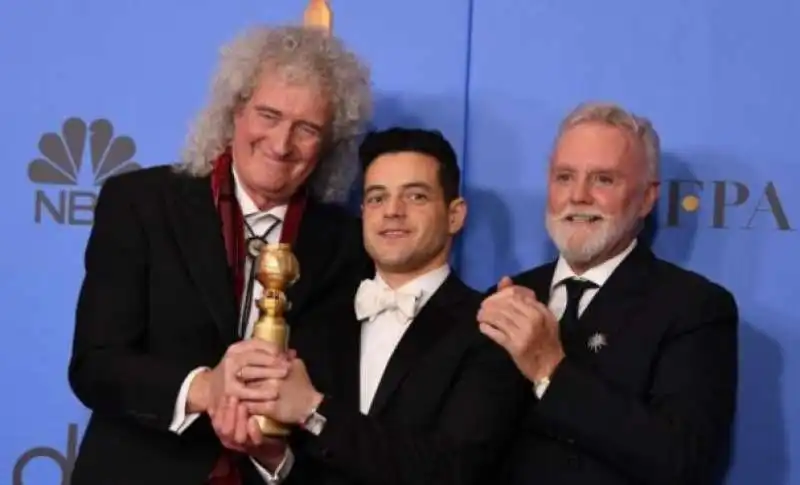 rami malek, roger taylor, brian may 3