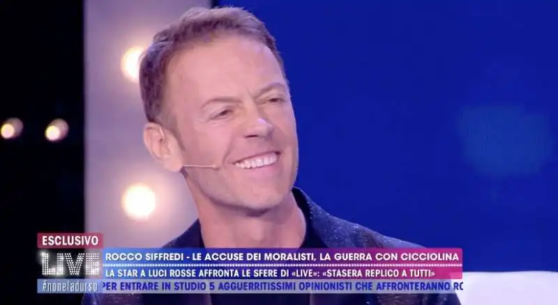 rocco siffredi a live non e' la d'urso 1 1