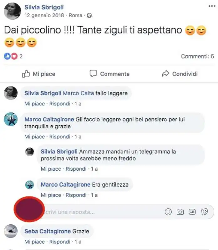 silvia sbrigoli con marco caltagirone