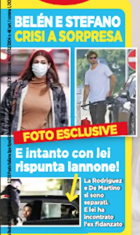 BELEN RODRIGUEZ E STEFANO DE MARTINO IN CRISI - DA OGGI 1