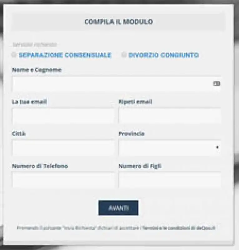 DIVORZIO ONLINE