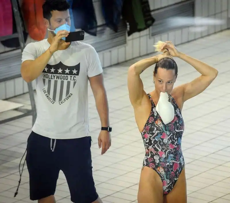 federica pellegrini torna in acqua  foto mezzelani gmt10