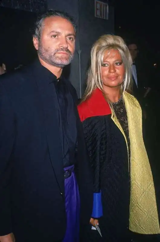 gianni e donatella versace nel 1990