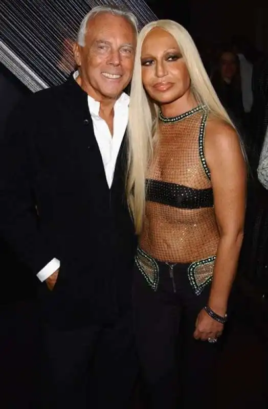 giorgio armani donatella versace nel 2003