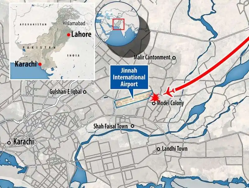 incidente aereo karachi 5