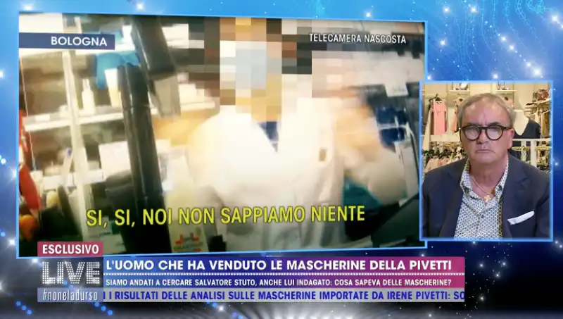 lele mora e le mascherine della pivetti   live non e' la d urso 9