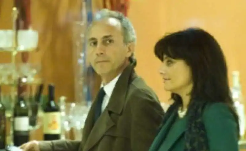 Marco Travaglio con la moglie Isabella