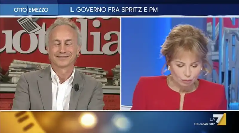 MARCO TRAVAGLIO PARLA DEL CASO PALAMARA A OTTO E MEZZO