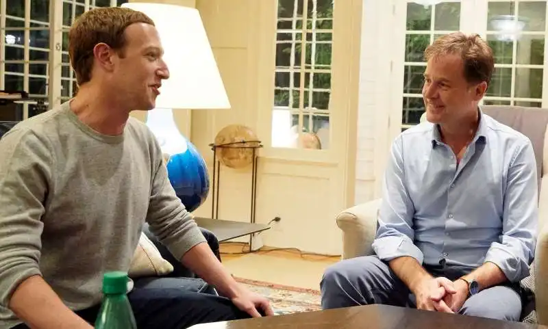 mark zuckerberg  nick clegg