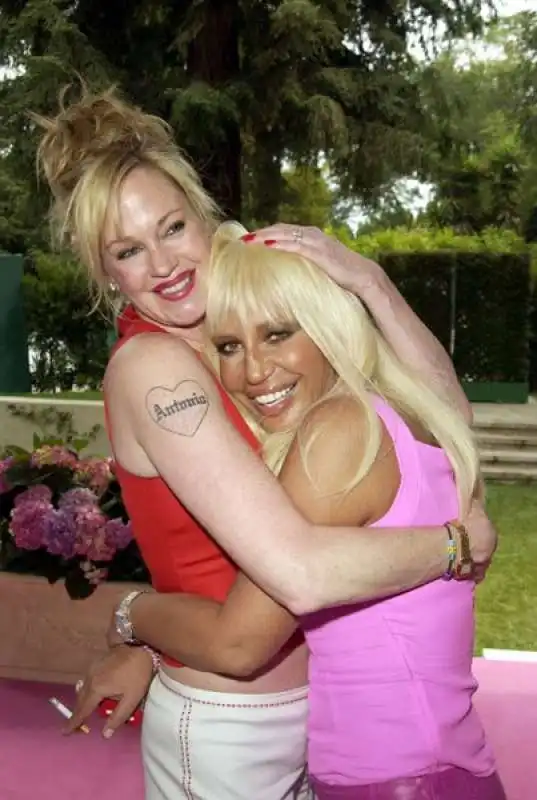 melanie griffith donatella versace