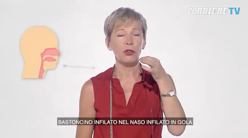 milena gabanelli e i tamponi