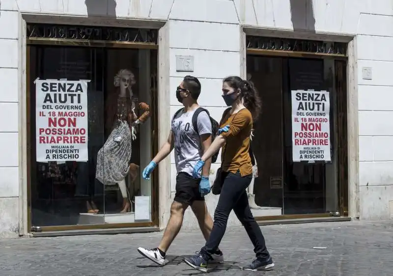 protesta dei commercianti del centro di roma 11