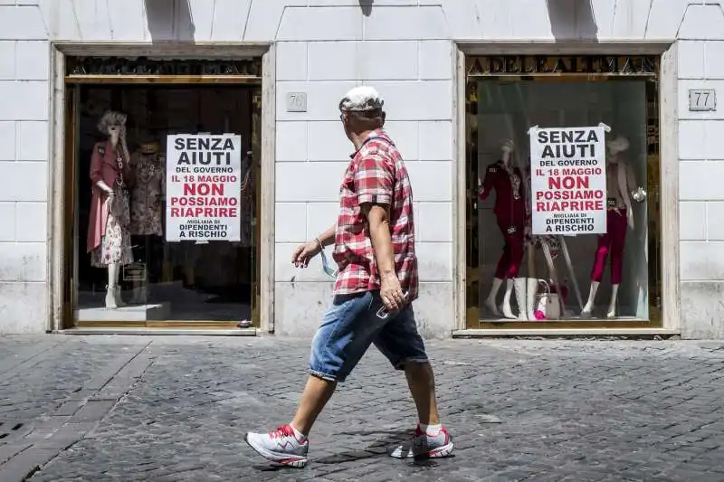 protesta dei commercianti del centro di roma 14