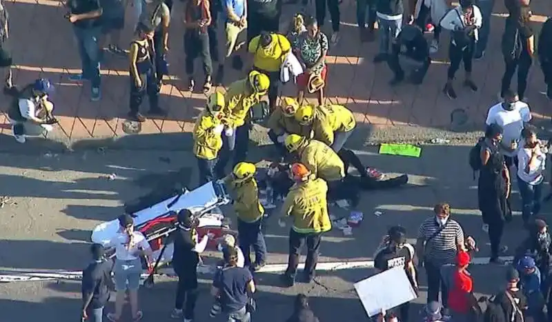 proteste a los angeles per george floyd 16