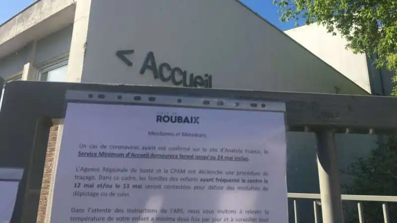 scuole di roubaix chiuse per coronavirus