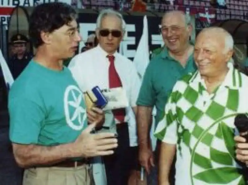 Umberto Bossi e Giancarlo Pagliarini