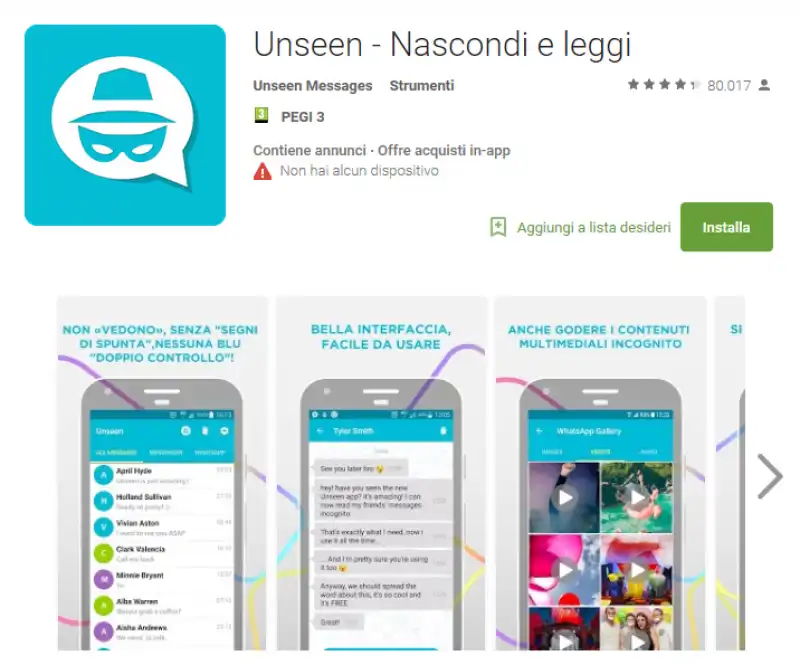 unseen   la app per leggere whatsapp di nascosto