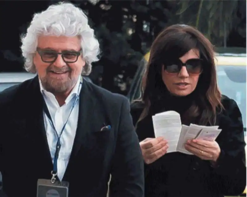 BEPPE GRILLO E PARVIN TADJIK 