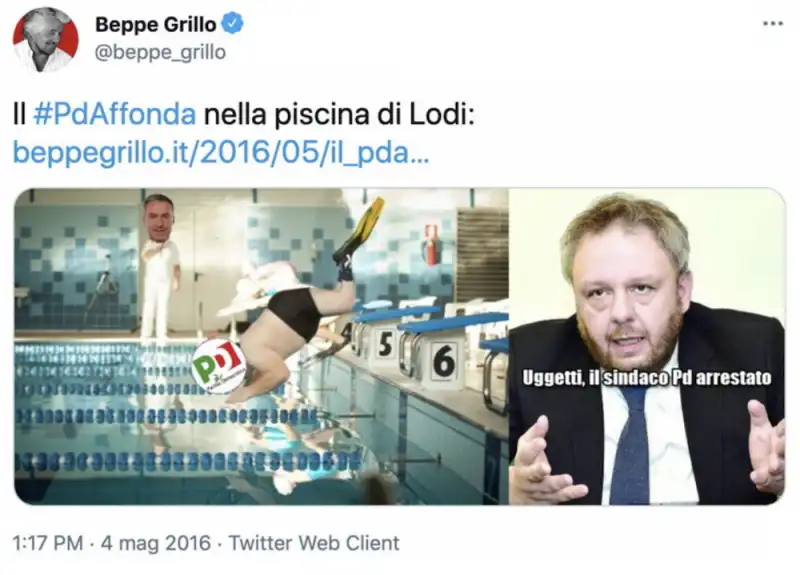 BEPPE GRILLO SU SIMONE UGGETTI 