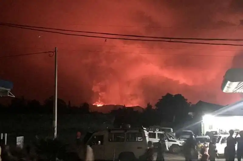 eruzione vulcano nyiragongo congo2