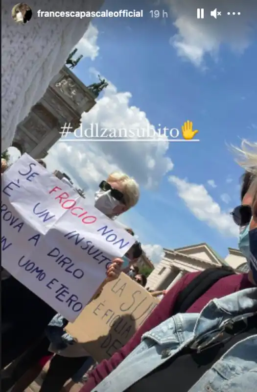 francesca pascale in piazza per il ddl zan 1