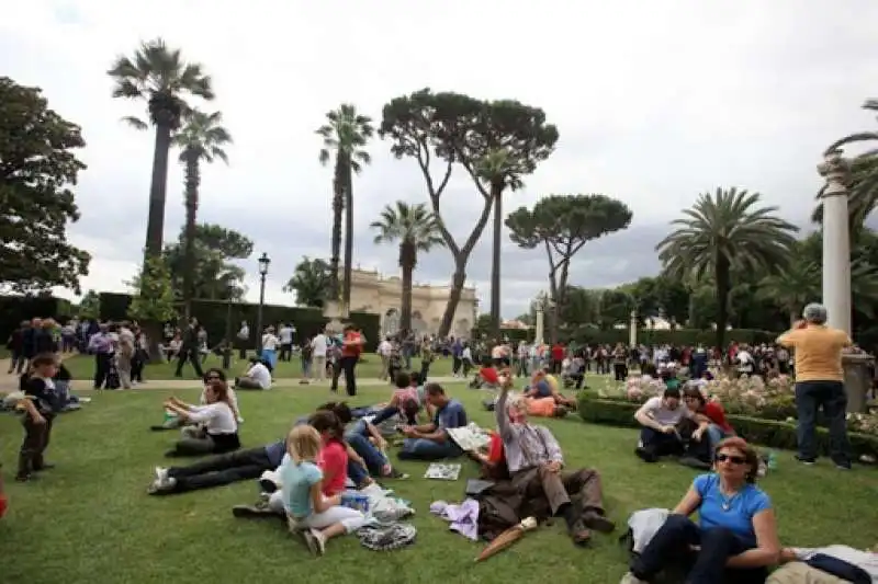 giardini del quirinale il 2 giugno.   