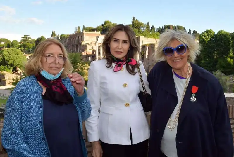 gloria ciano  mariapia ruspoli  alda fendi  foto di bacco