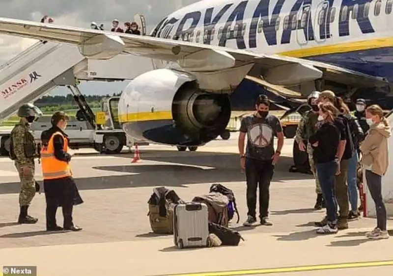 il volo ryanair dirottato a minsk