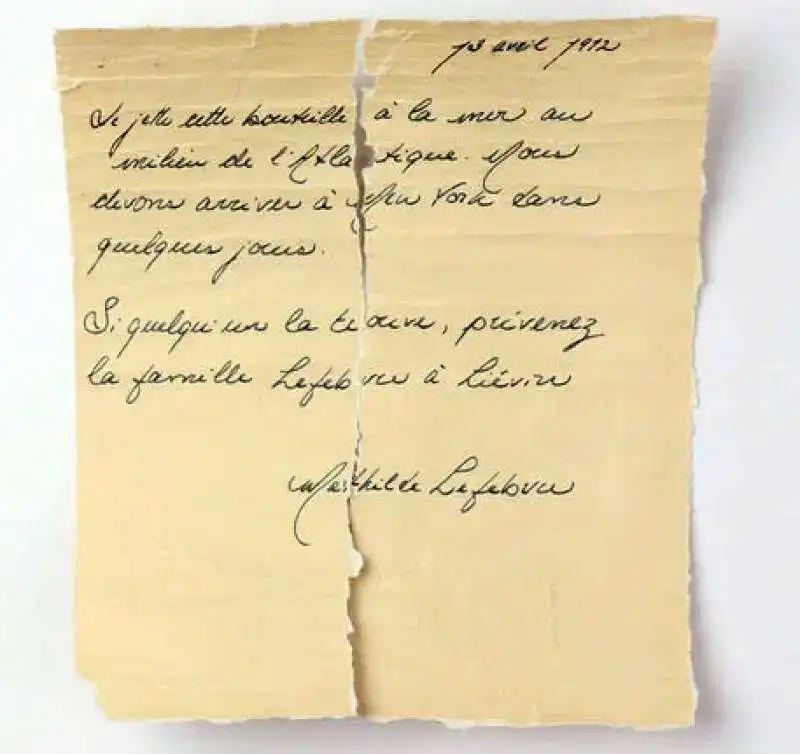 La lettera di Matilde dal Titanic