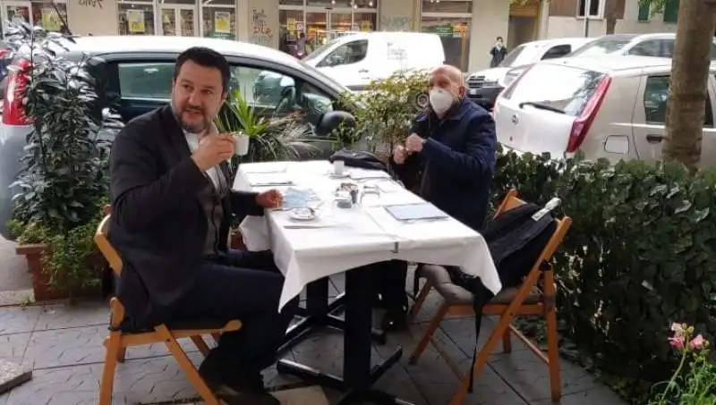 matteo salvini con gabriele albertini