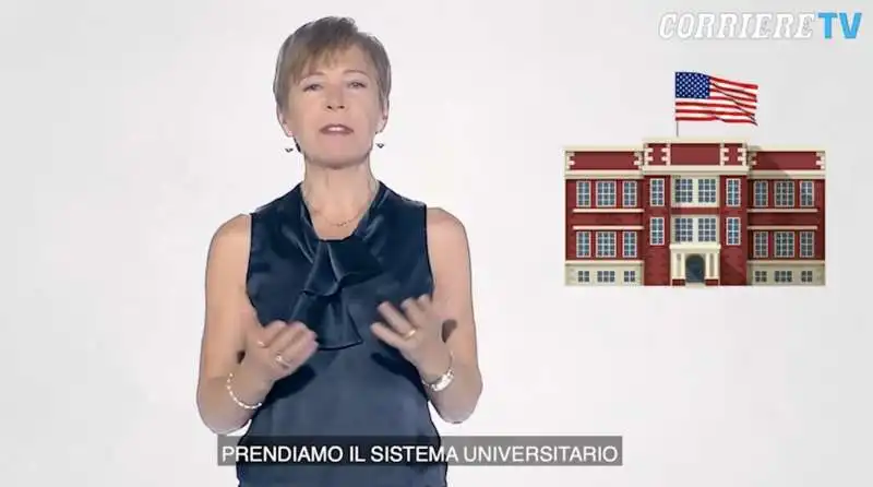 milena gabanelli sui college americani