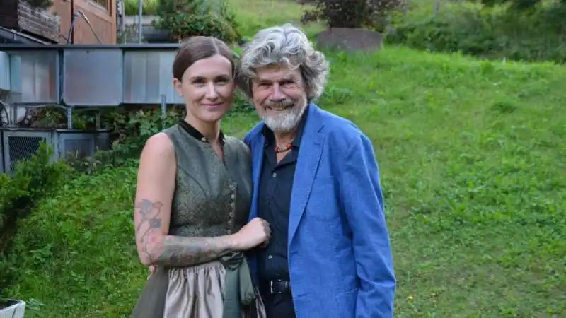  reinhold messner assieme a diane schumacher